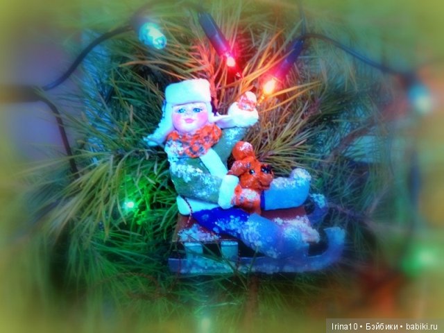 Набор ватных ёлочных игрушек. Второй