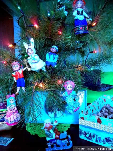 Набор ватных ёлочных игрушек. Второй