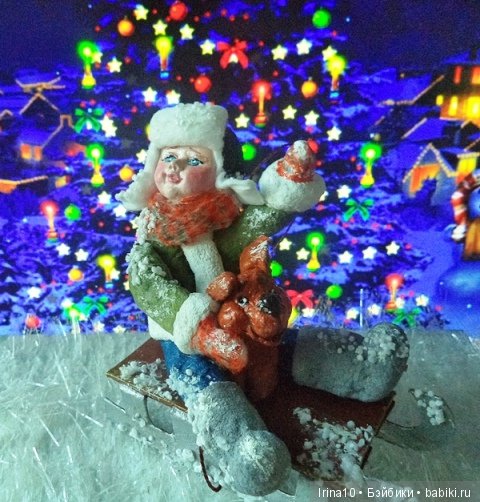 Набор ватных ёлочных игрушек. Второй