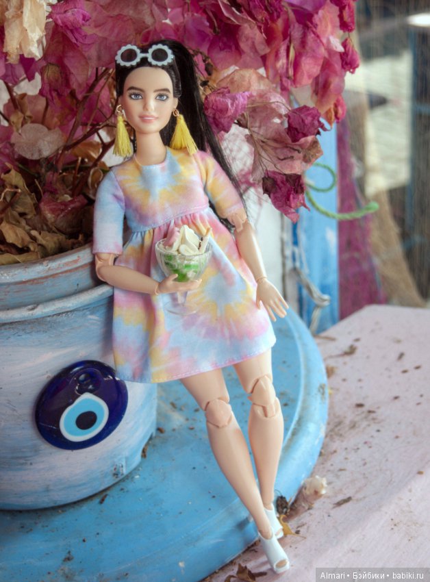 Пргулка в розово голубых тонах