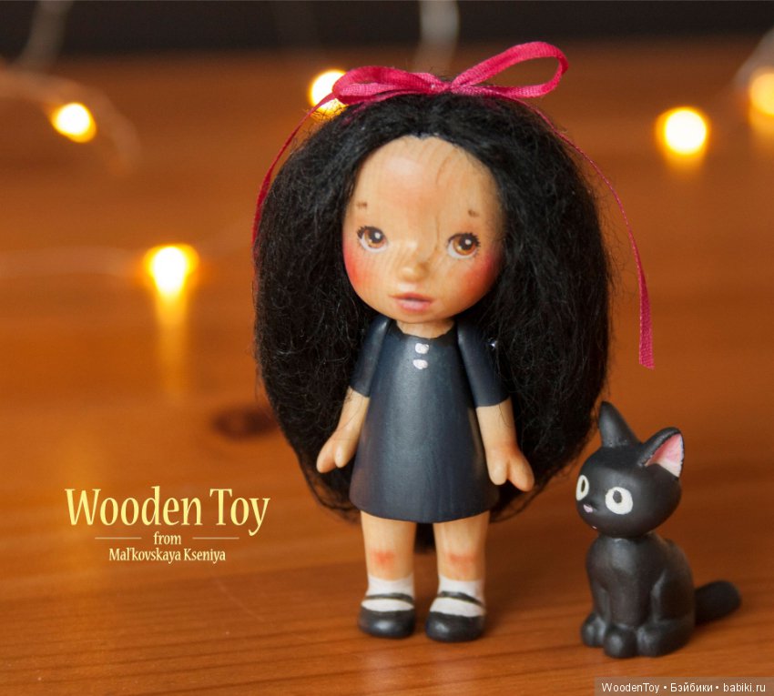 Маленькая колдунья с котиком (фото 2)