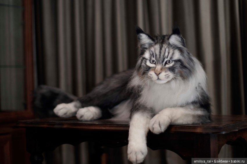 Мейн Кун подвижная игрушка 70 см (фото 5)