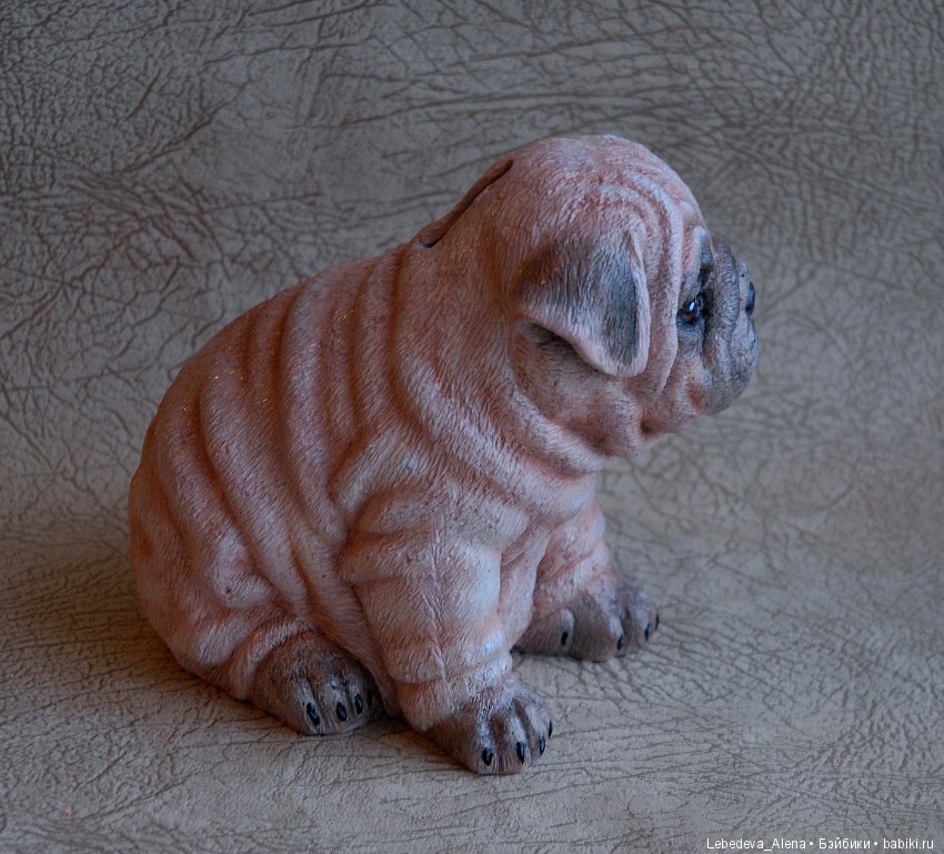 Гипсовый мопс, вариант №2 (фото 3)