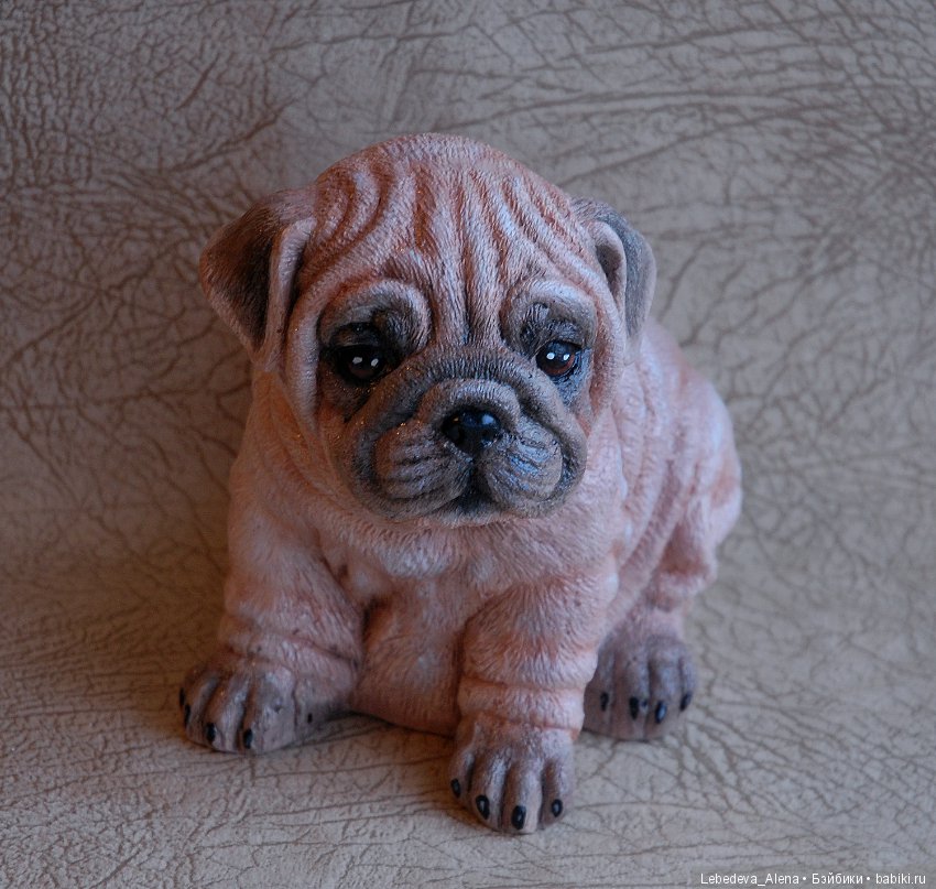 Гипсовый мопс, вариант №2 (фото 2)