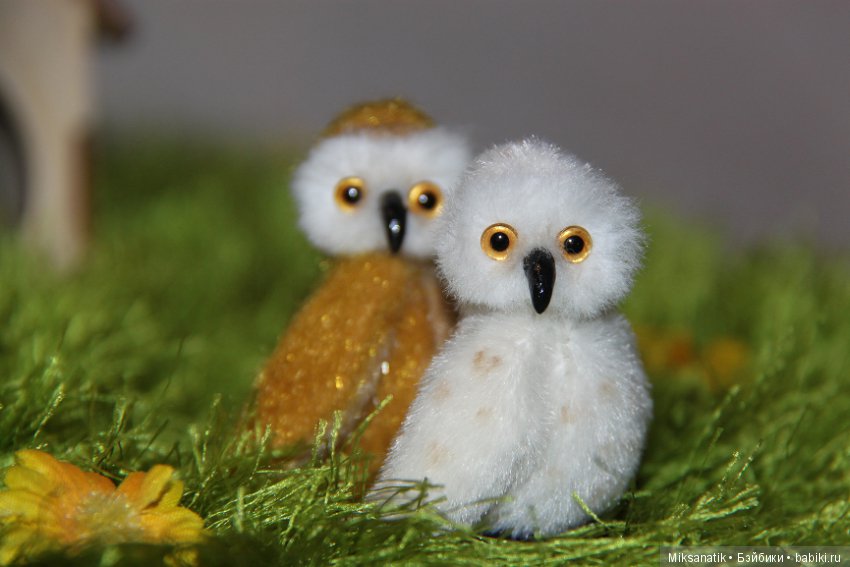 Совушки в технике тедди — Авторские мишки Тедди и друзья: фото (фото 7)