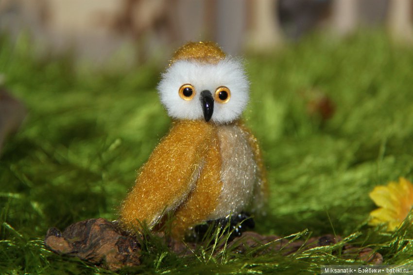 Совушки в технике тедди — Авторские мишки Тедди и друзья: фото (фото 2)