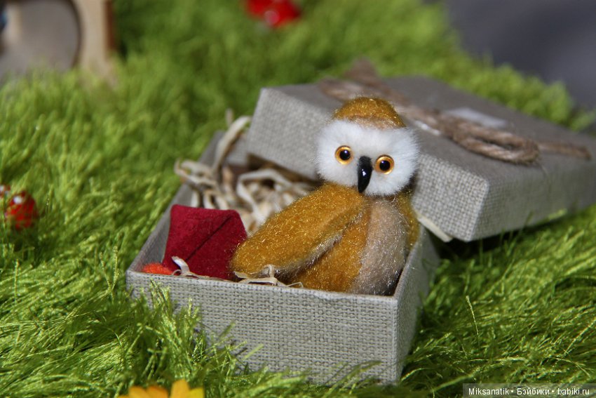 Совушки в технике тедди — Авторские мишки Тедди и друзья: фото (фото 9)