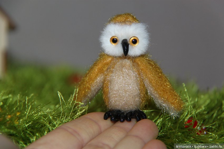 Совушки в технике тедди — Авторские мишки Тедди и друзья: фото (фото 3)