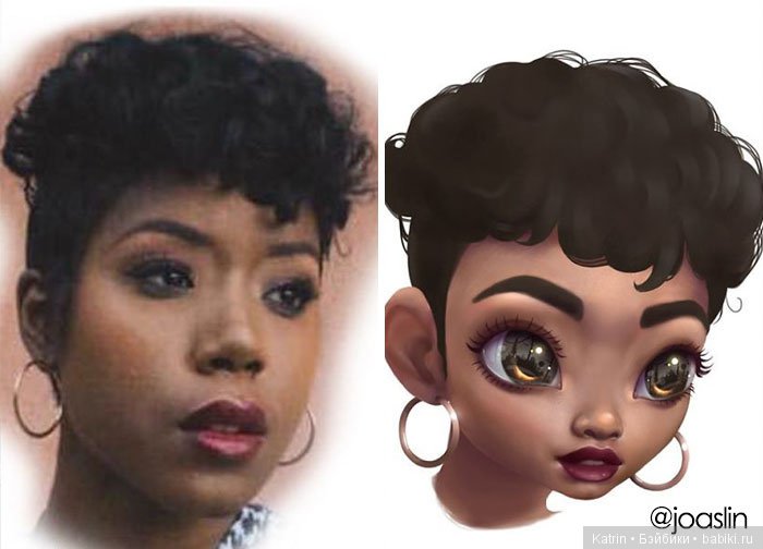 JoAsLiN рисует портреты людей в стиле популярных мультипликационных студий Дисней и Пиксар (фото 9)