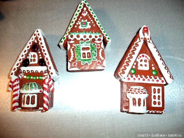 Пряничные домики на ёлку — Создание миниатюры: МК (фото 4)