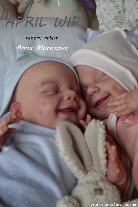 Эприл - близяшки-улыбашки в процессе возрождения. Куклы реборн Анны Морозовой (фото 5)