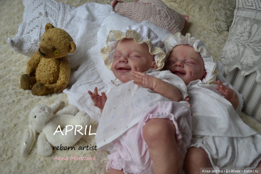 Эприл - близяшки-улыбашки в процессе возрождения. Куклы реборн Анны Морозовой