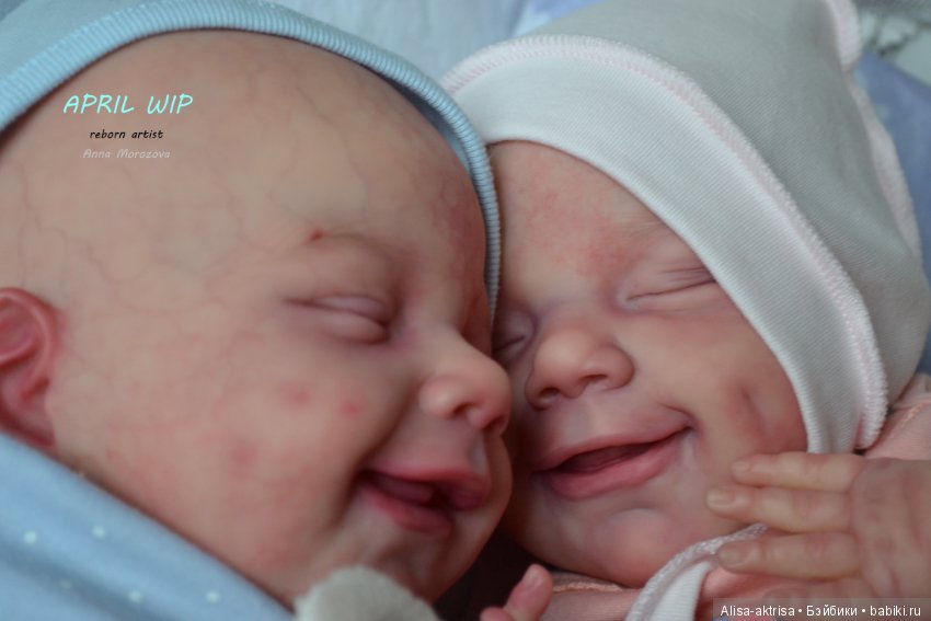 Эприл - близяшки-улыбашки в процессе возрождения. Куклы реборн Анны Морозовой