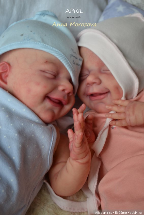 Эприл - близяшки-улыбашки в процессе возрождения. Куклы реборн Анны Морозовой (фото 3)