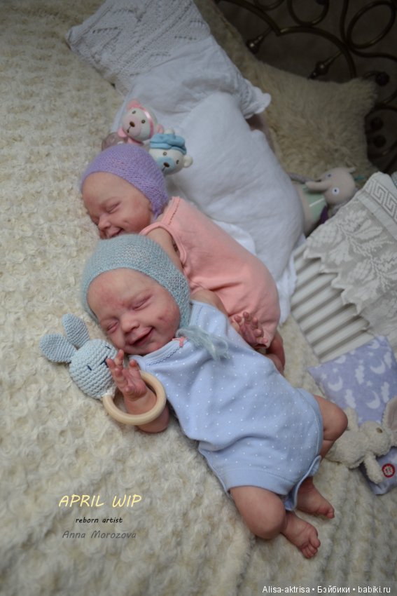 Эприл - близяшки-улыбашки в процессе возрождения. Куклы реборн Анны Морозовой