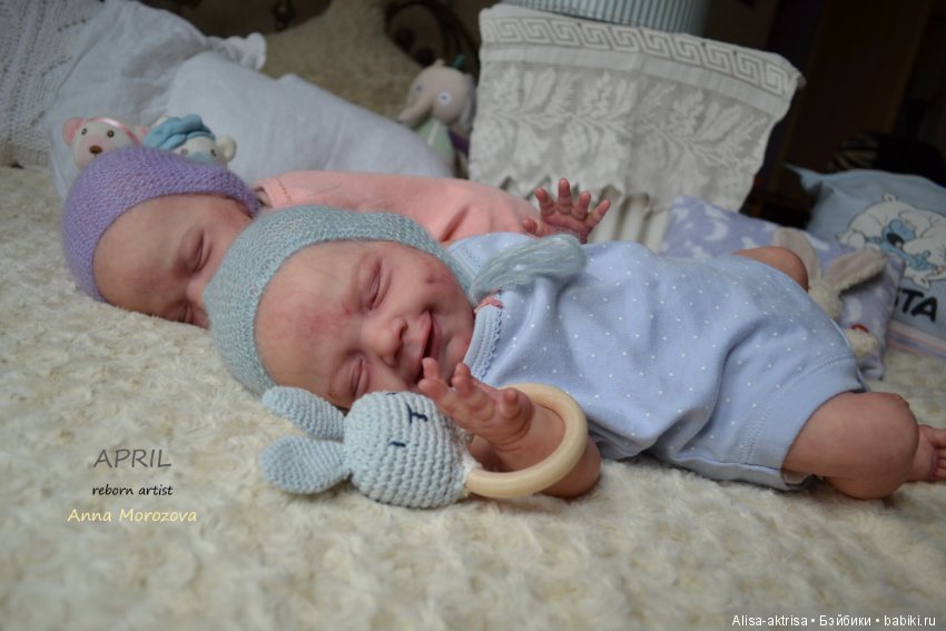 Эприл - близяшки-улыбашки в процессе возрождения. Куклы реборн Анны Морозовой