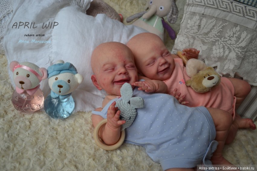Эприл - близяшки-улыбашки в процессе возрождения. Куклы реборн Анны Морозовой (фото 10)