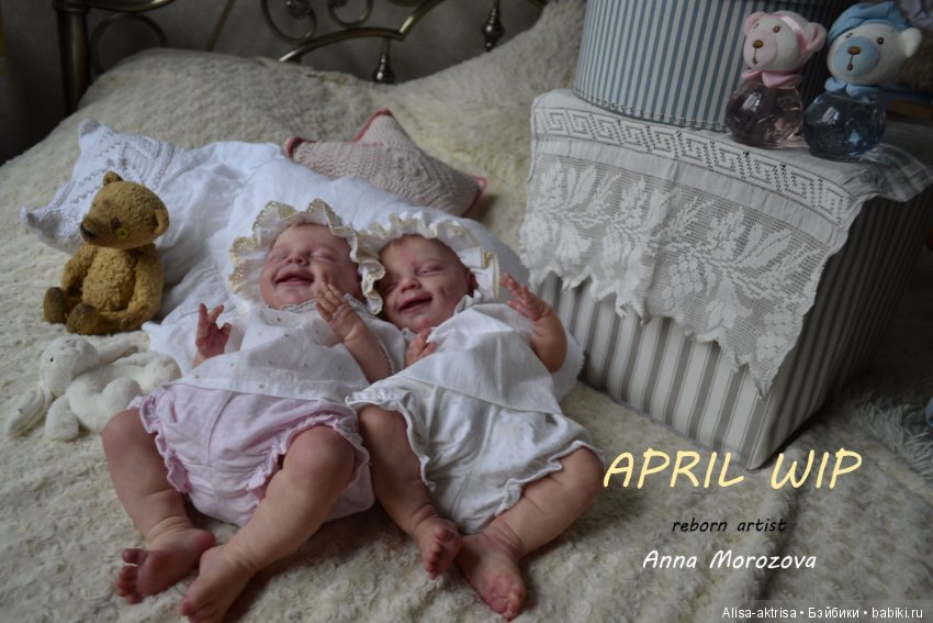 Эприл - близяшки-улыбашки в процессе возрождения. Куклы реборн Анны Морозовой