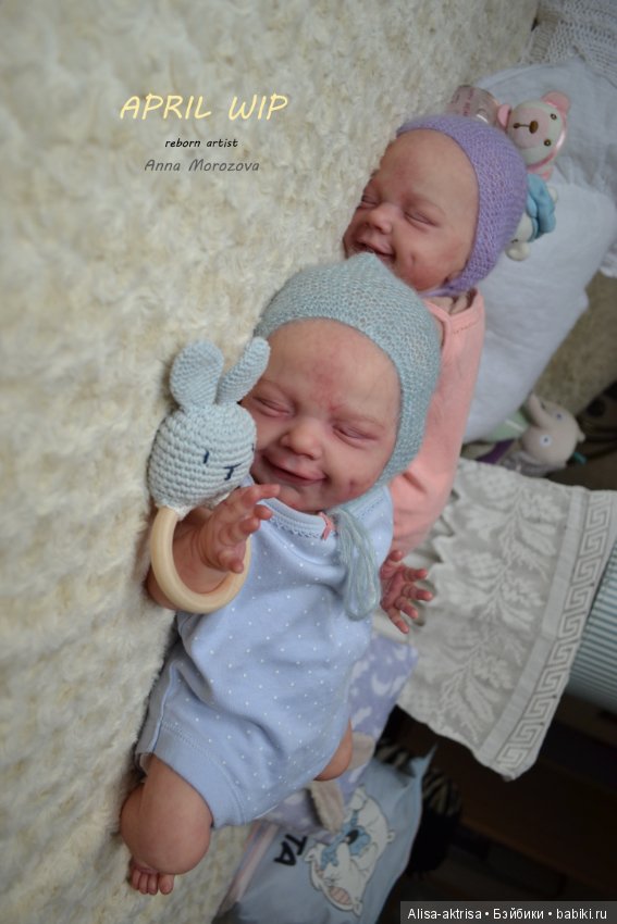 Эприл - близяшки-улыбашки в процессе возрождения. Куклы реборн Анны Морозовой