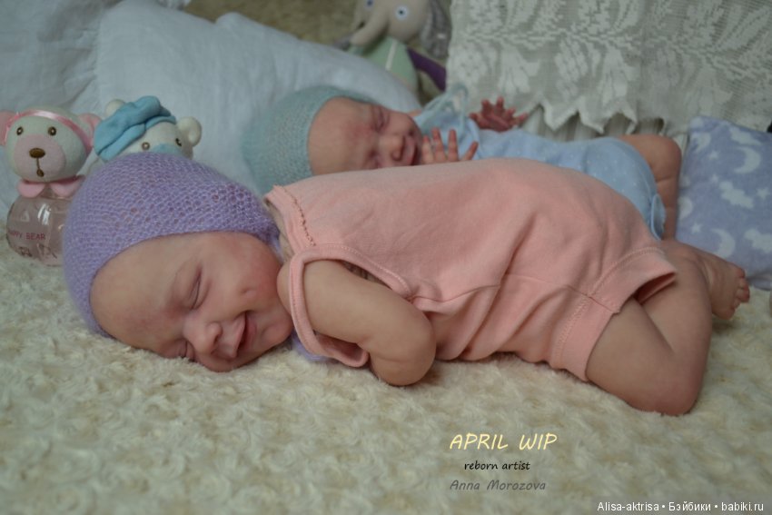 Эприл - близяшки-улыбашки в процессе возрождения. Куклы реборн Анны Морозовой