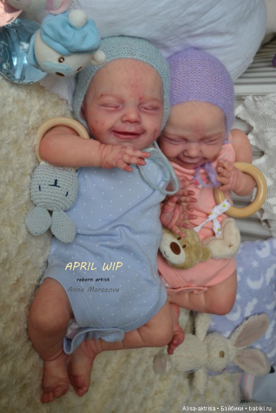 Эприл - близяшки-улыбашки в процессе возрождения. Куклы реборн Анны Морозовой