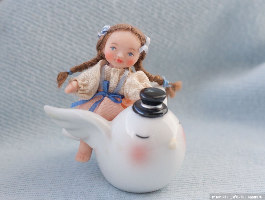 Хорошая девочка Настя — Авторские миниатюрные куклы: лепка