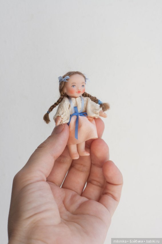 Хорошая девочка Настя — Авторские миниатюрные куклы: лепка (фото 6)