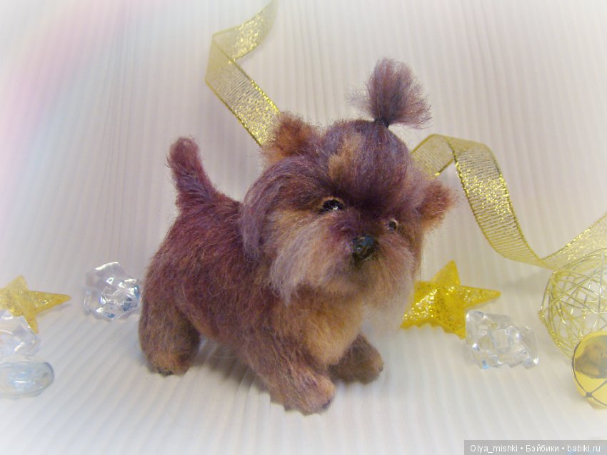 Щенок Йорик, авторская игрушка Ольги Чернухо (фото 5)