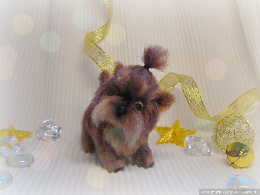 Щенок Йорик, авторская игрушка Ольги Чернухо (фото 7)