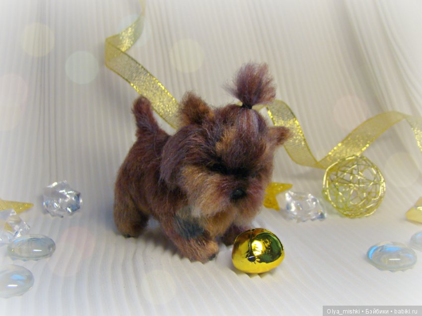 Щенок Йорик, авторская игрушка Ольги Чернухо (фото 8)
