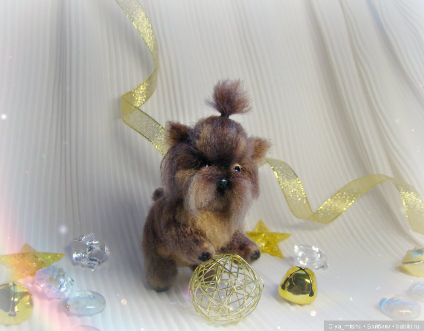 Щенок Йорик, авторская игрушка Ольги Чернухо (фото 10)