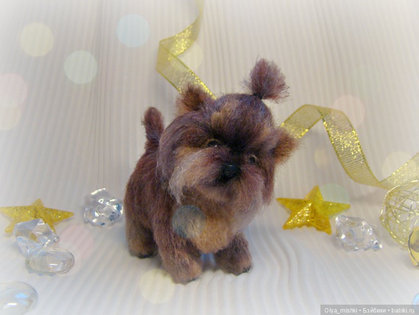Щенок Йорик, авторская игрушка Ольги Чернухо (фото 2)