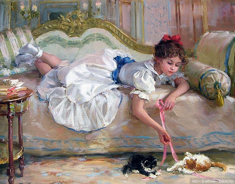 Прелестные детские образы в творчестве художника Константина Разумова (Россия)