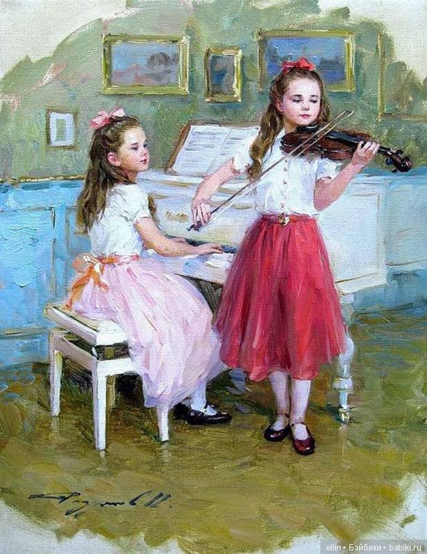 Прелестные детские образы в творчестве художника Константина Разумова (Россия)