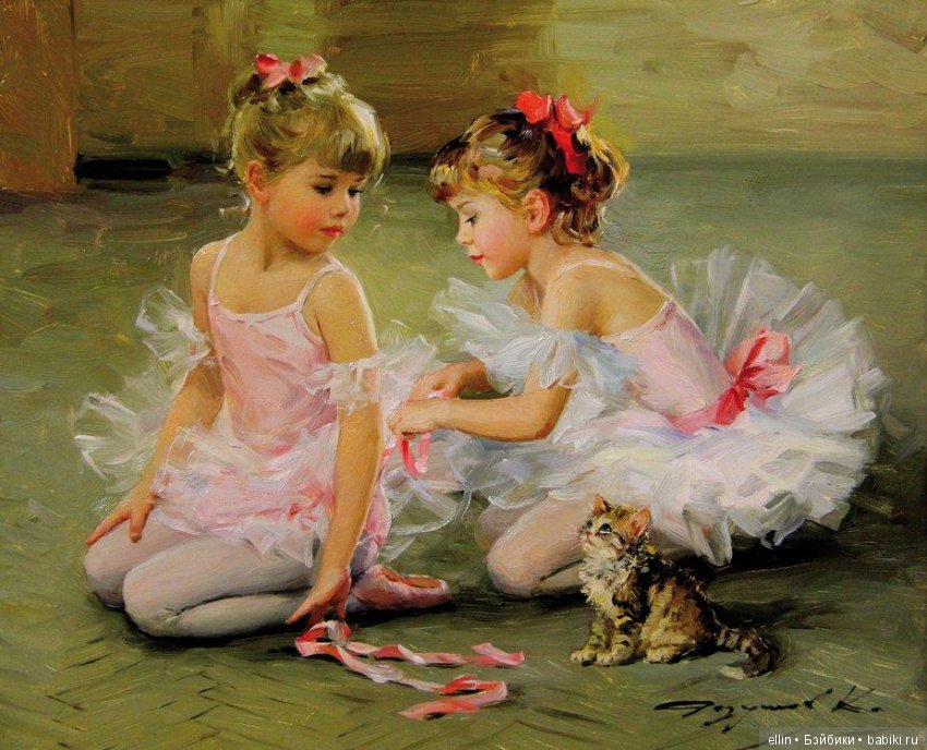 Прелестные детские образы в творчестве художника Константина Разумова (Россия)