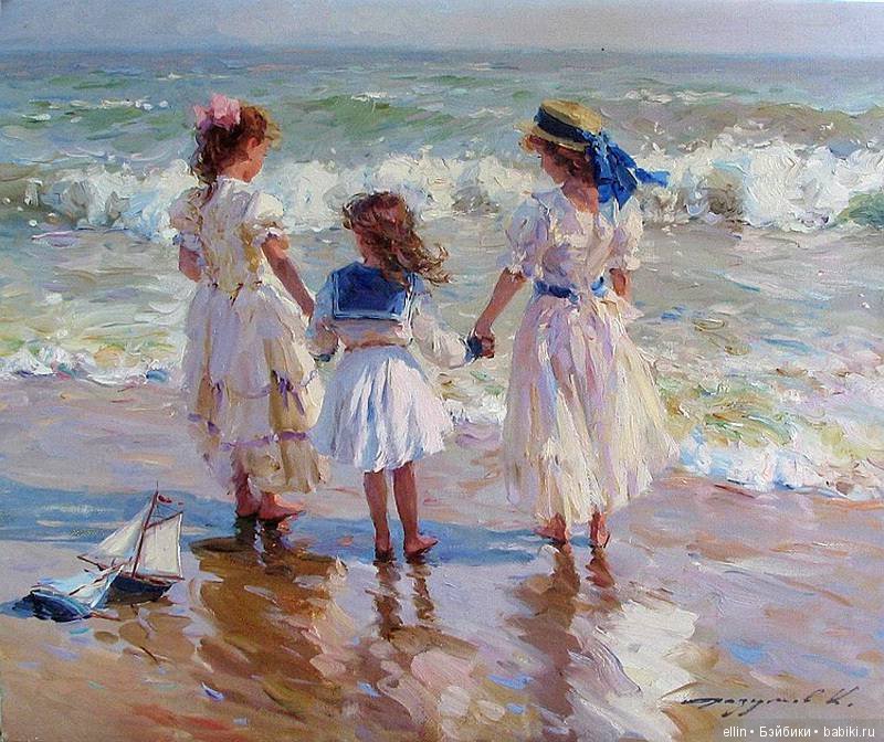 Прелестные детские образы в творчестве художника Константина Разумова (Россия)