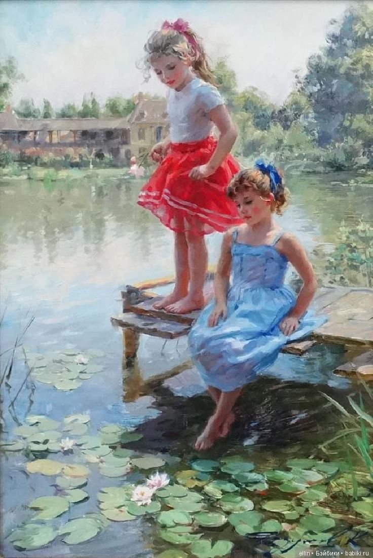 Прелестные детские образы в творчестве художника Константина Разумова (Россия)