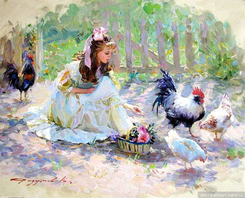 Прелестные детские образы в творчестве художника Константина Разумова (Россия)