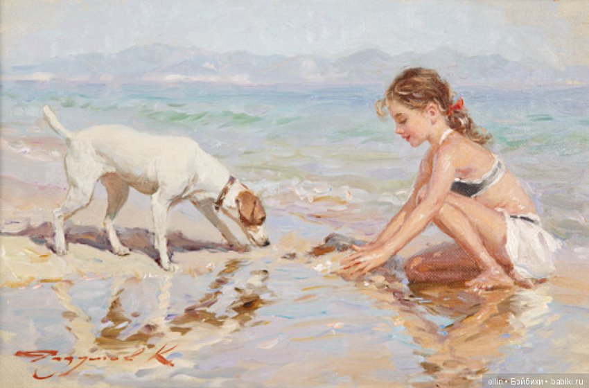 Прелестные детские образы в творчестве художника Константина Разумова (Россия)