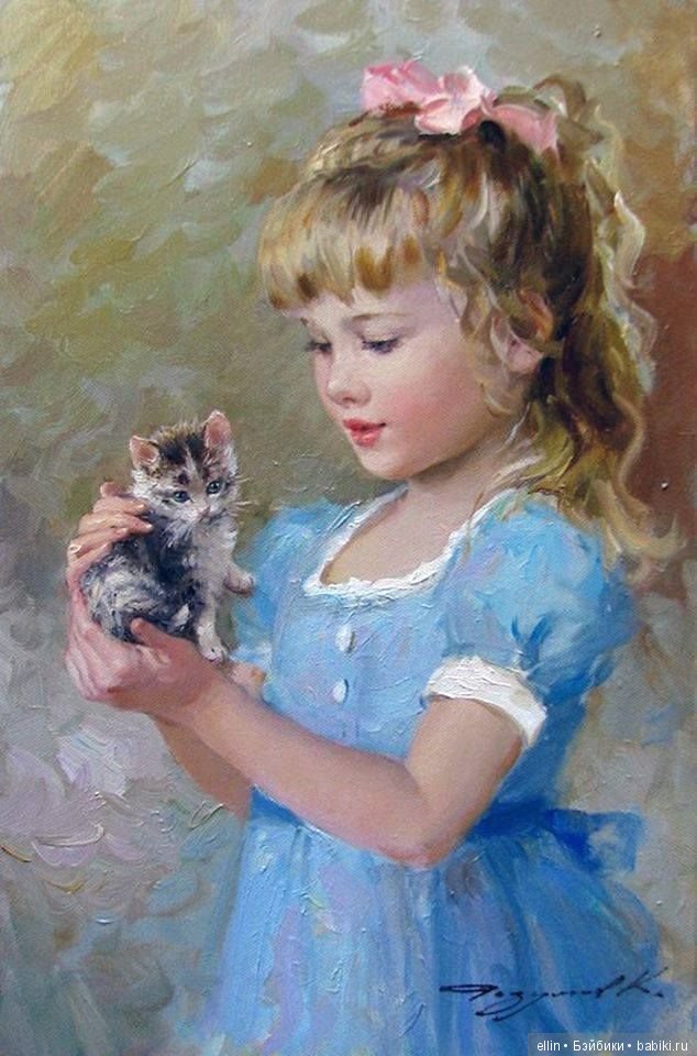 Прелестные детские образы в творчестве художника Константина Разумова (Россия) (фото 10)