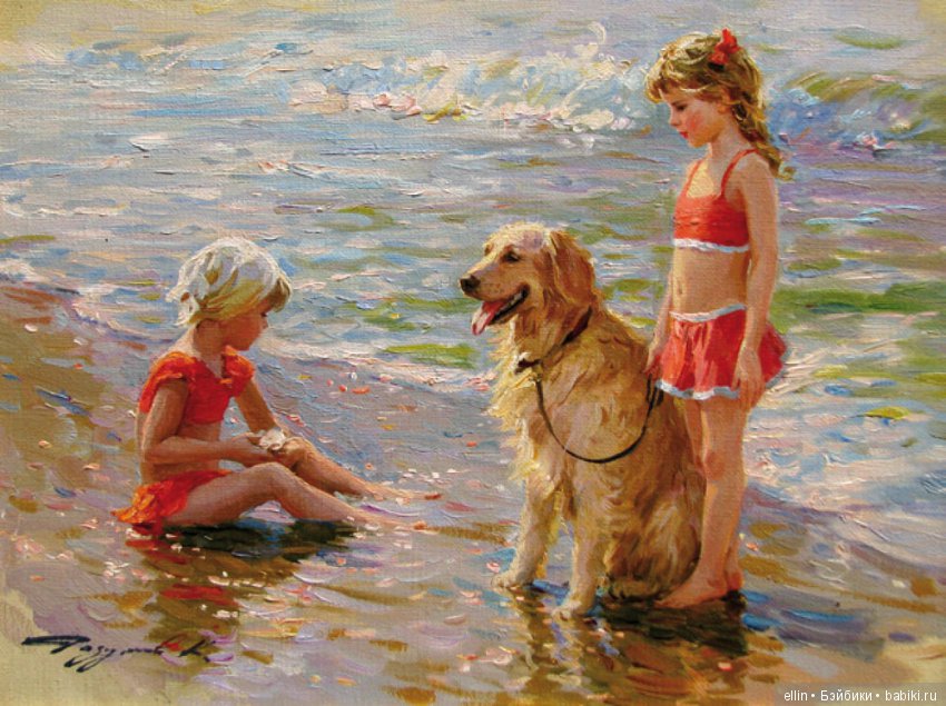 Прелестные детские образы в творчестве художника Константина Разумова (Россия)