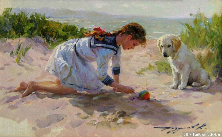 Прелестные детские образы в творчестве художника Константина Разумова (Россия)