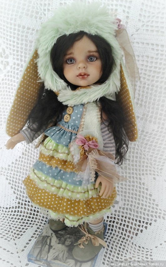 Мия и Мишель.Новогоднее настроение. ООАК кукол Паола Рейна (фото 2)