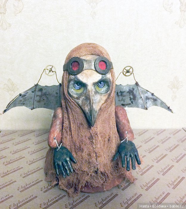 Баклан в стиле стимпанк — Авторские куклы из дерева (фото 2)