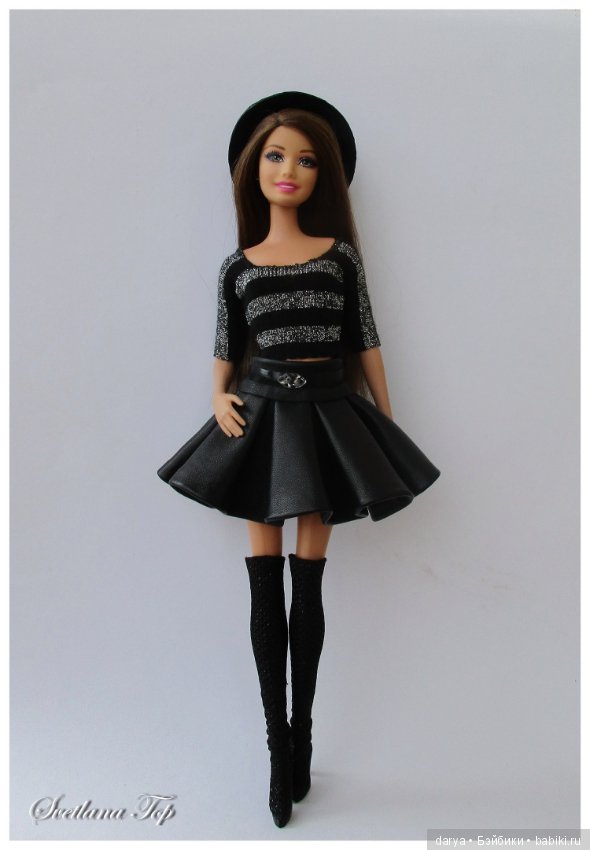 Кожаная юбочка для Барби, автор Svetlana Top (фото 2)