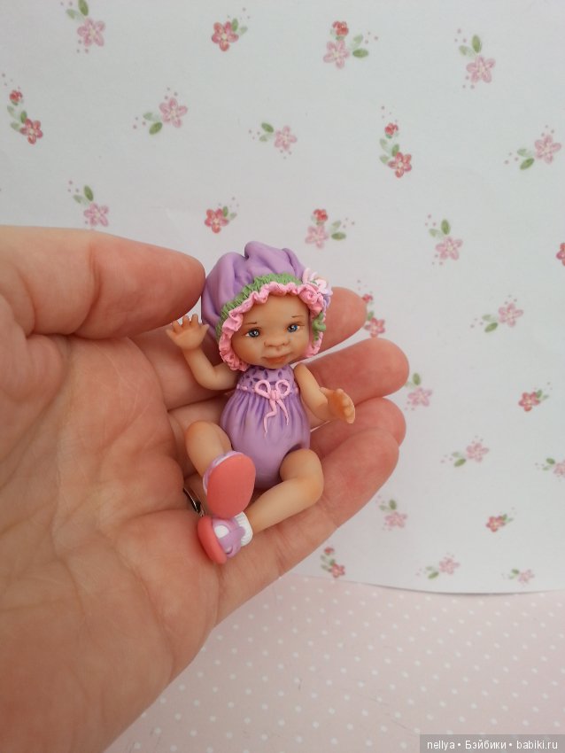 Кнопки 8 см — Авторские миниатюрные куклы: лепка (фото 5)