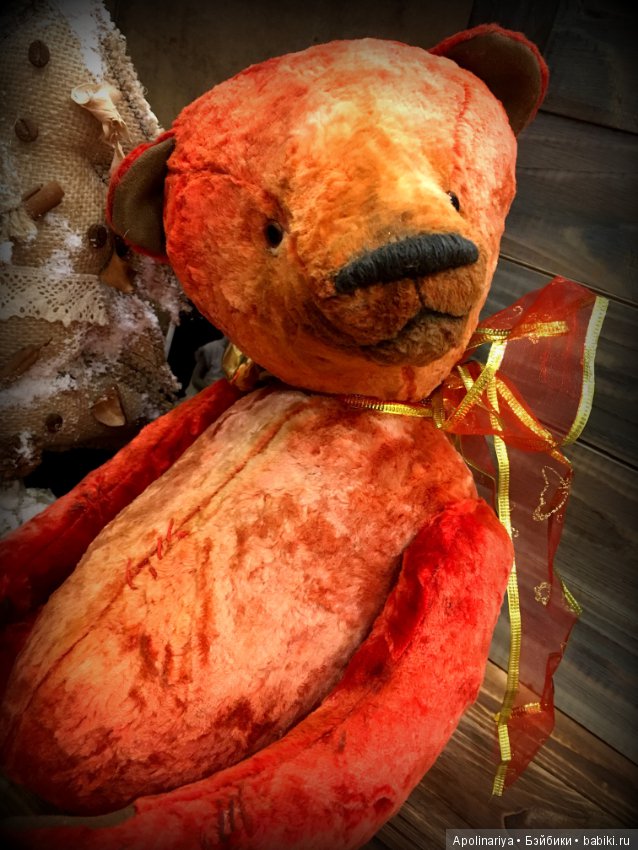 Red... мишка-тедди с ревуном