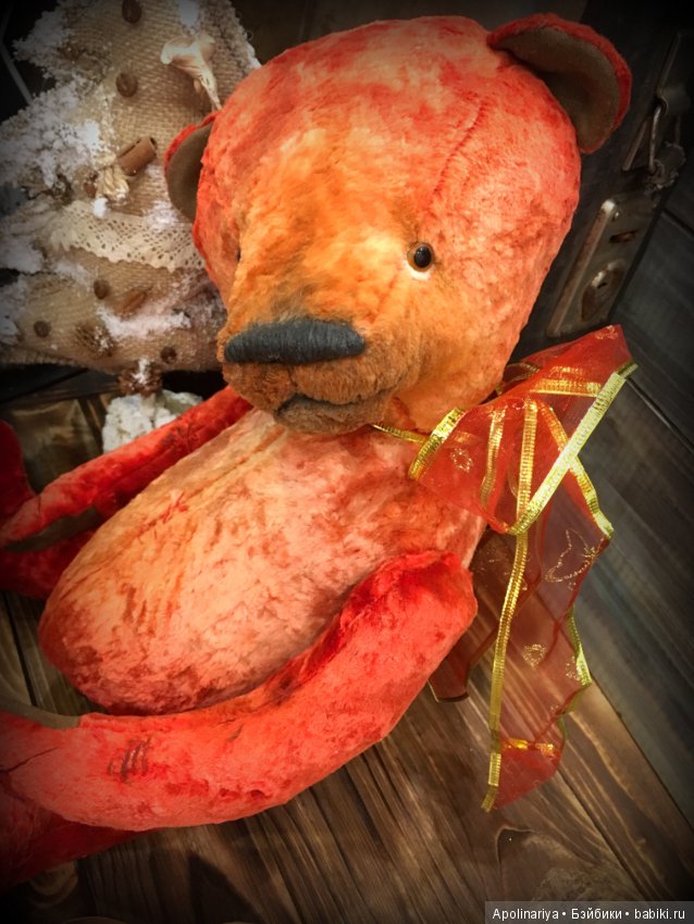 Red... мишка-тедди с ревуном