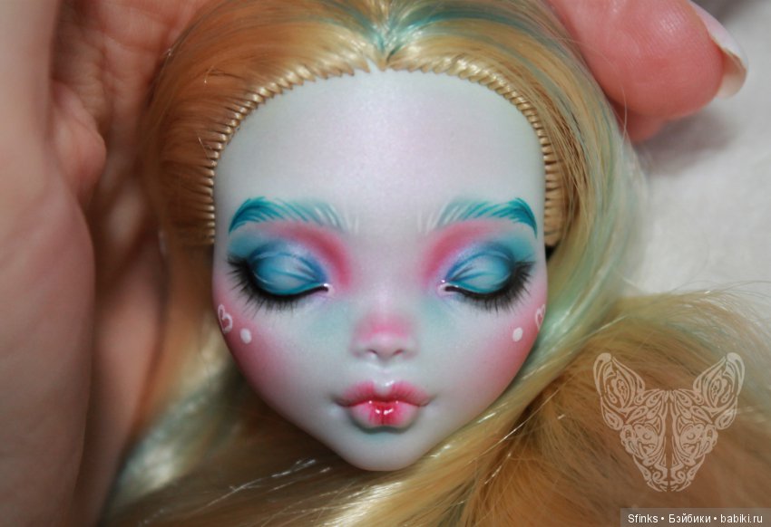 ООАК головы Лагуны Блю — ООАК Monster High и Ever After High: репейнт (фото 3)