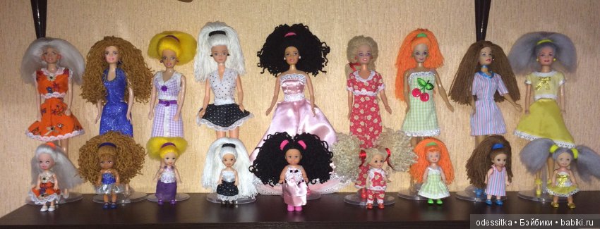 Family look.Мои переделки старых Барби